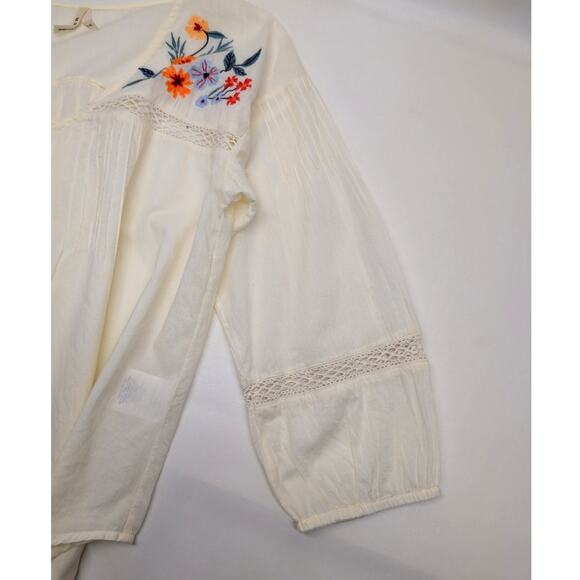 Roper Bohemian Embroidered Tunic Top Size Medium - Picture 8 of 9